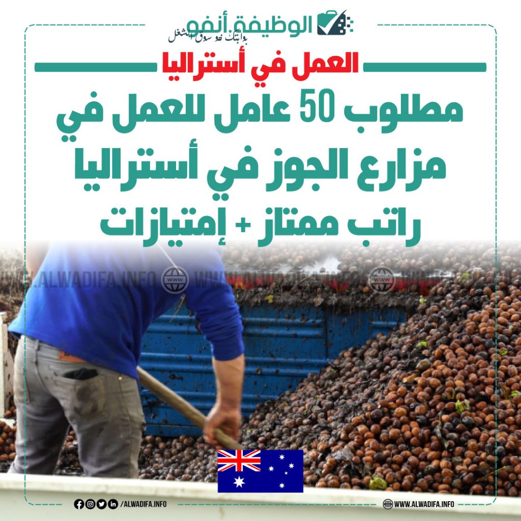 العمل في مزارع الجوز في أستراليا